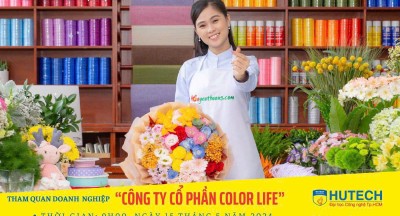 Sinh viên ngành Thương mại điện tử, khoa Tài chính Thương mại Tham quan công ty Cổ Phần Color Life – Thương hiệu Hoa HoaYeuThuong.com 2